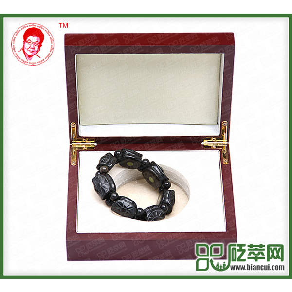 磁性砭石龜背男手鏈,砭石手鏈圖3