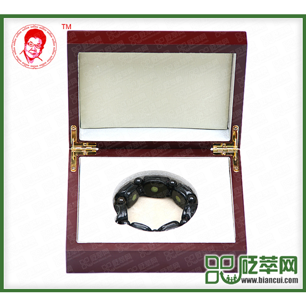 磁性砭石龜背男手鏈,砭石手鏈圖2