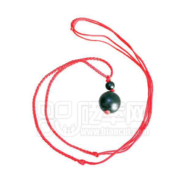 泗濱砭石圓珠掛墜,砭石掛墜圖1