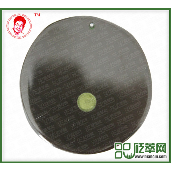 磁性砭石劉海抱蟬掛件,砭石掛墜圖2