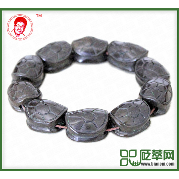 磁性砭石龜背女手鏈,砭石手鏈圖1