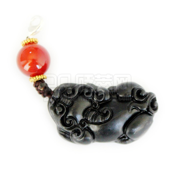 泗濱砭石貔貅掛墜,砭石掛墜圖2