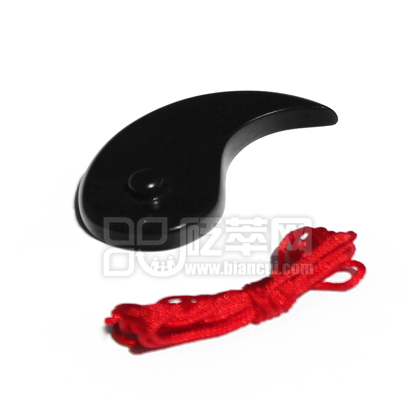 泗濱砭石太極佩(單只-陽)圖1