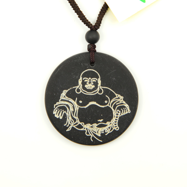 泗濱砭石彌勒佛圓佩圖1