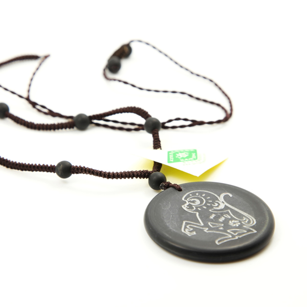 砭石生肖猴圓佩圖3