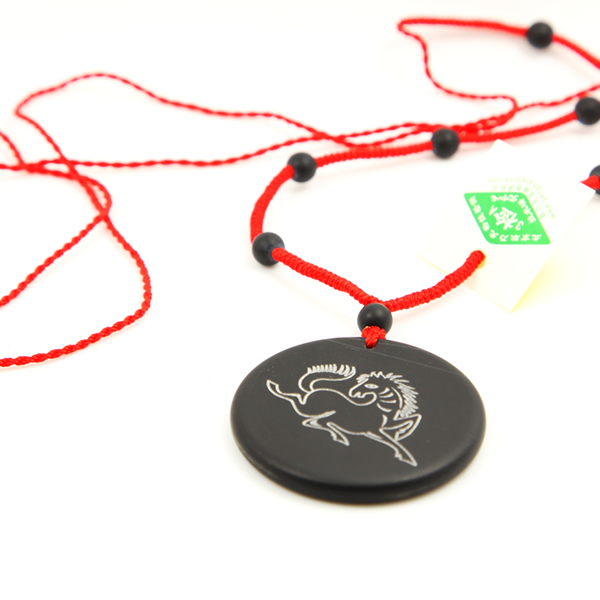 砭石生肖馬圓佩圖2