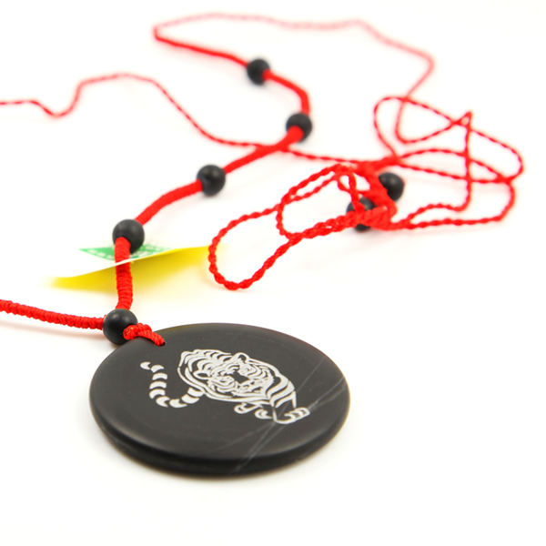 砭石生肖虎圓佩圖2