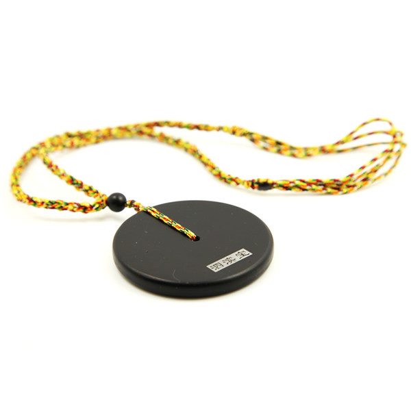 泗濱砭石大平安扣掛件,砭石掛墜圖2