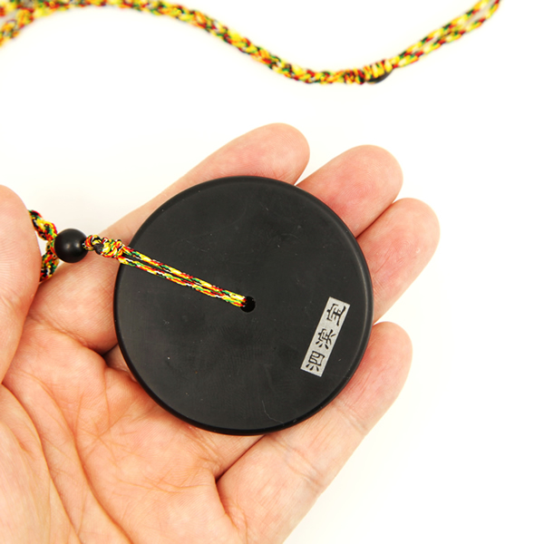 泗濱砭石大平安扣掛件,砭石掛墜圖3