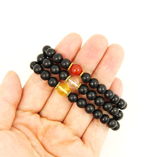 泗濱砭石三色三排手鏈,砭石手鏈圖4