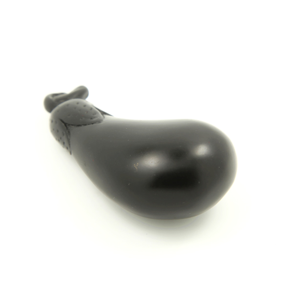 泗濱砭石茄子把件圖2