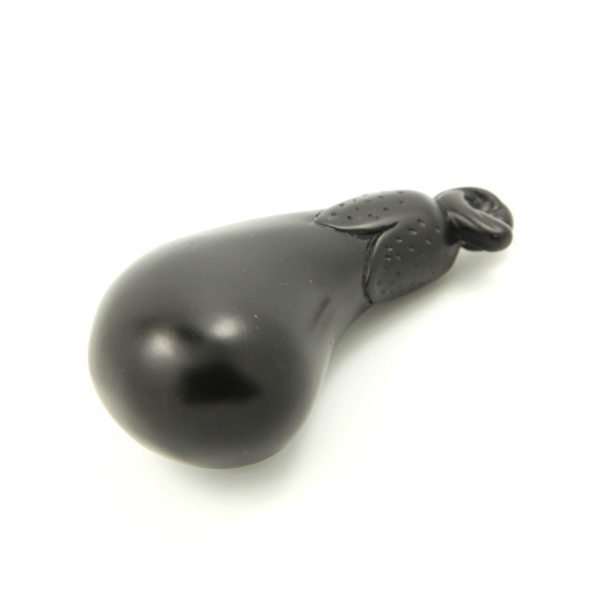 泗濱砭石茄子把件圖4