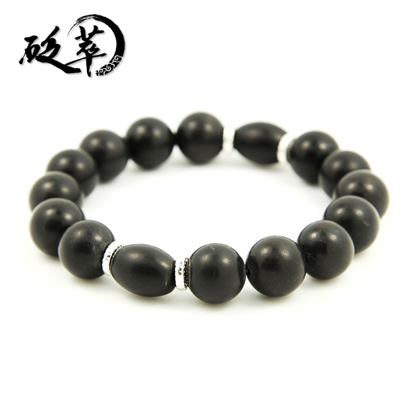 泗濱砭石13mm手鏈,砭石手鏈圖1