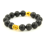 泗濱砭石11mm黃水晶手鏈