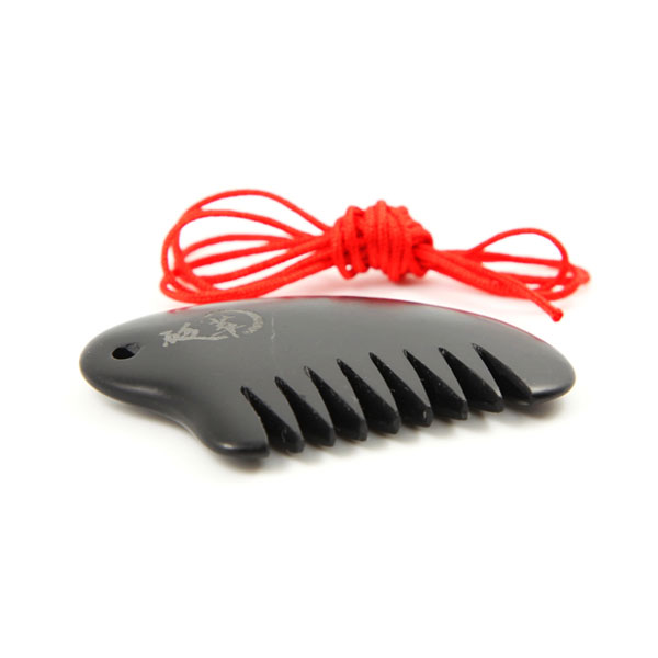 泗濱砭石迷你梳掛件,砭石梳子圖2