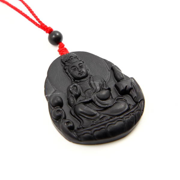 觀音砭石項墜/吊墜,砭石掛墜圖1