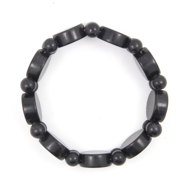 泗濱砭石圓片手鏈,砭石手鏈圖2