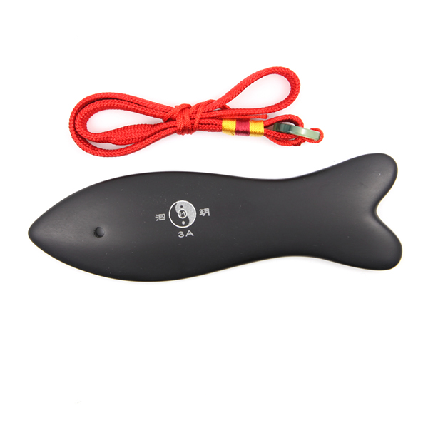 泗濱砭石魚型美容板,砭石刮痧板圖3