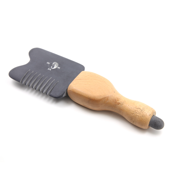 泗濱砭石五行梳,砭石梳子圖1