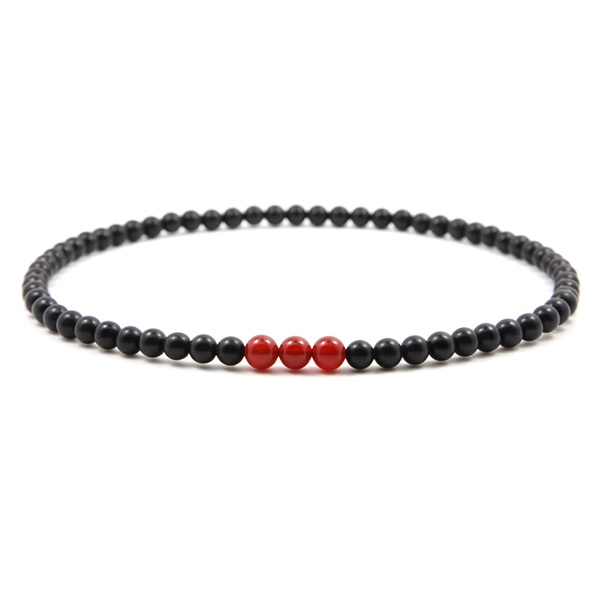 泗濱砭石瑪瑙項鏈,砭石項鏈圖1