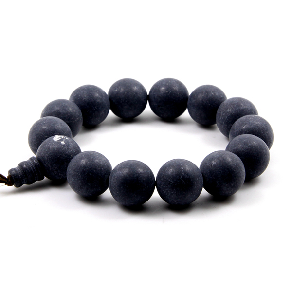 泗濱砭石情侶手串男款,砭石手鏈圖1