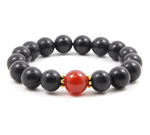 泗濱砭石瑪瑙男手鏈