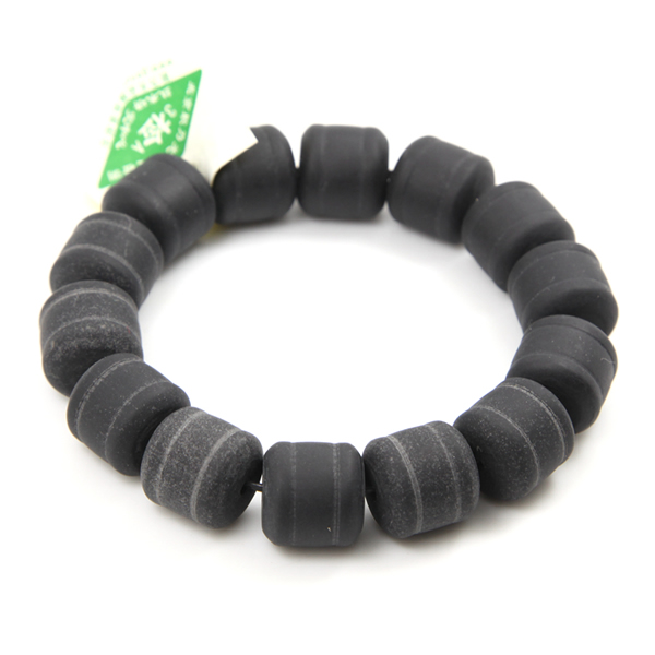 砭石桶珠男手鏈,砭石手鏈圖3