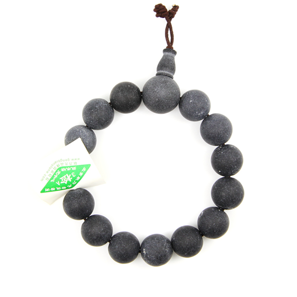 砭石佛珠男手鏈,砭石手鏈圖2