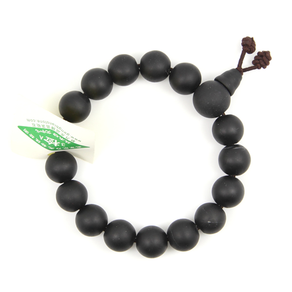 砭石佛珠女手鏈,砭石手鏈圖1