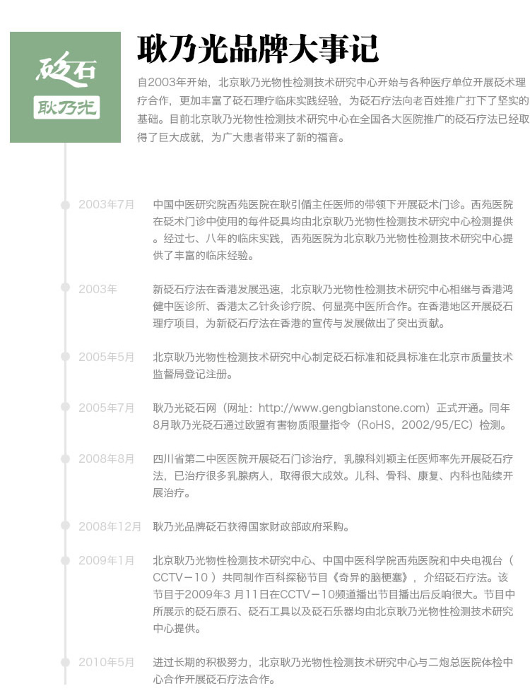 耿乃光品牌：耿乃光品牌大事記