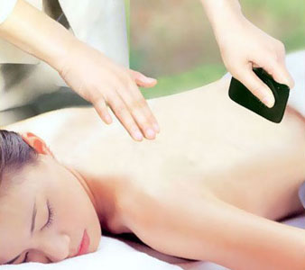 砭石刮痧圖片、手法及相關(guān)注意事項